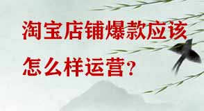 淘寶店鋪爆款應(yīng)該怎么樣運(yùn)營