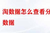 淘寶數(shù)據(jù)怎么查看分析？